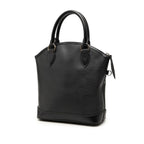 Louis Vuitton Velvet Handbag Noir Black Leather — view 2