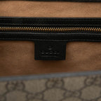 Gucci GG Supreme Padlock 2-Way Shoulder Bag Beige Black Brown Leather — view 5