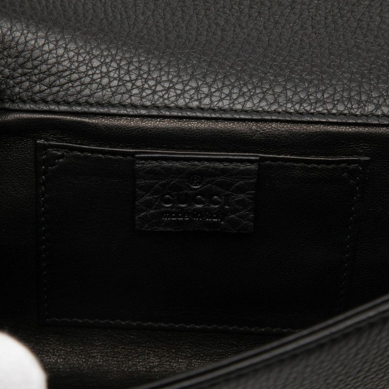 Gucci Black Leather Clutch Bag — view 5