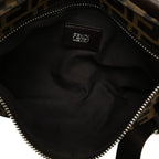 Fendi Brown Canvas Leather Handbag — view 4