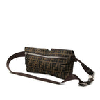 Fendi Brown Canvas Leather Handbag — view 2