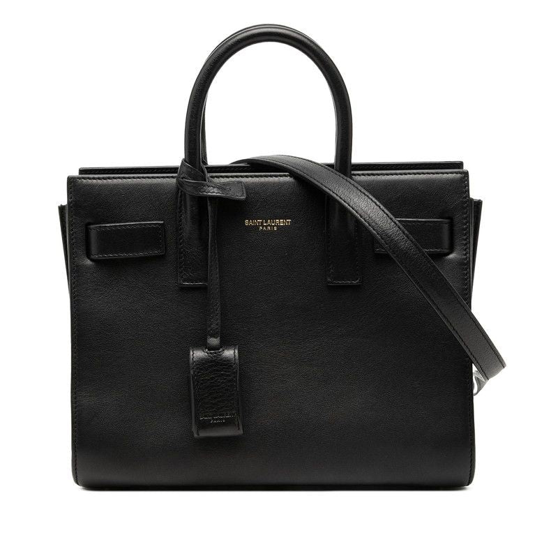 Saint Laurent Sac Dejour Nano 2-Way Shoulder Bag Black Leather