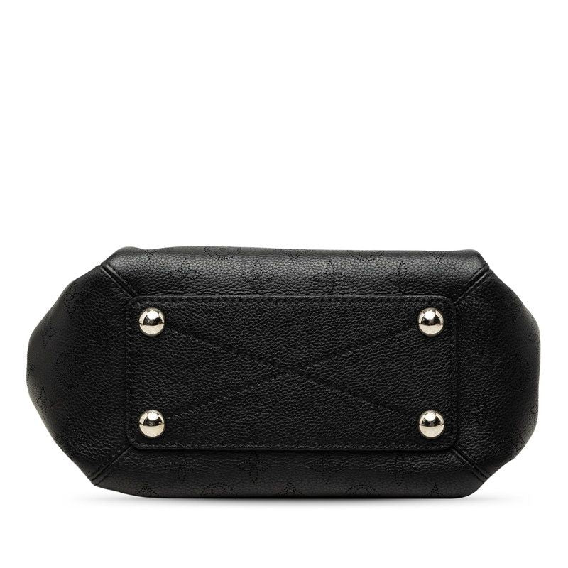 Louis Vuitton Monogram Mahina Babylon Chain BB 2-Way Shoulder Bag Black Leather — view 3