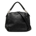 Louis Vuitton Monogram Mahina Babylon Chain BB 2-Way Shoulder Bag Black Leather