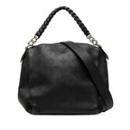 Louis Vuitton Monogram Mahina Babylon Chain BB 2-Way Shoulder Bag Black Leather