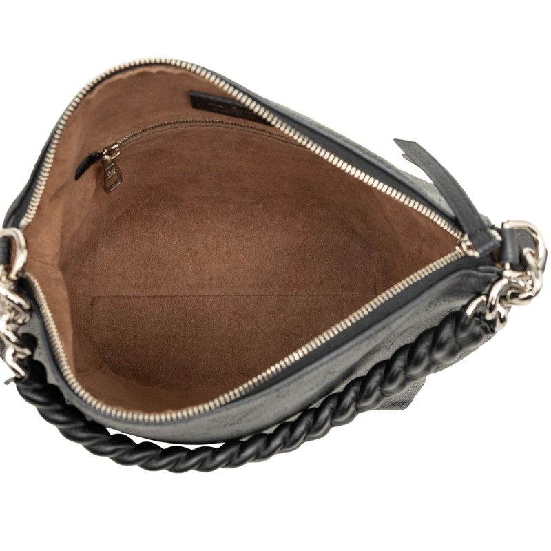 Louis Vuitton Monogram Mahina Babylon Chain BB 2-Way Shoulder Bag Black Leather — view 4