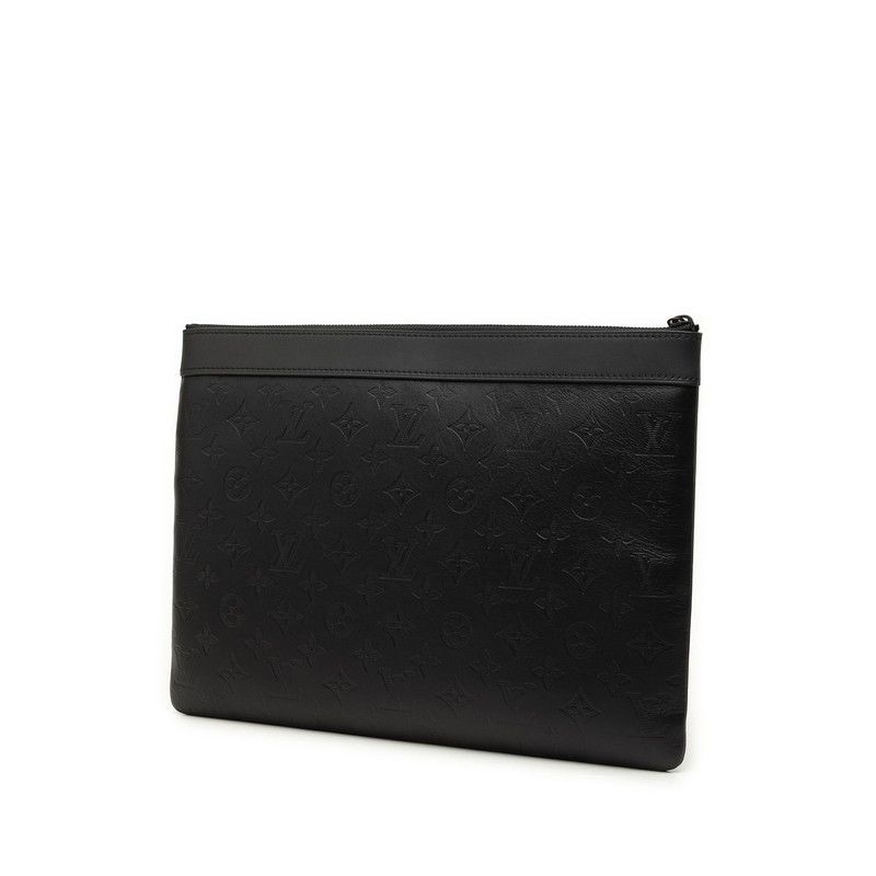 Louis Vuitton Roi Monogramch Pochette Clutch Noir Black Leather — view 2