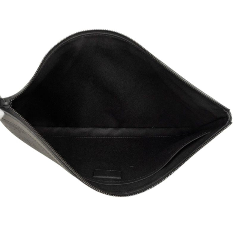 Louis Vuitton Roi Monogramch Pochette Clutch Noir Black Leather — view 4