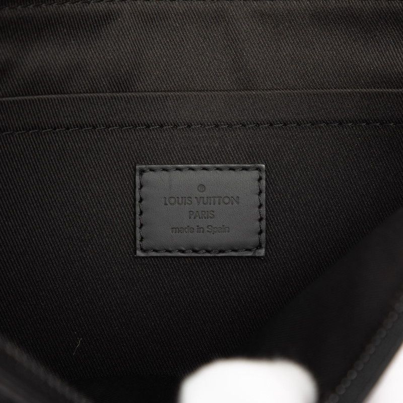 Louis Vuitton Roi Monogramch Pochette Clutch Noir Black Leather — view 5