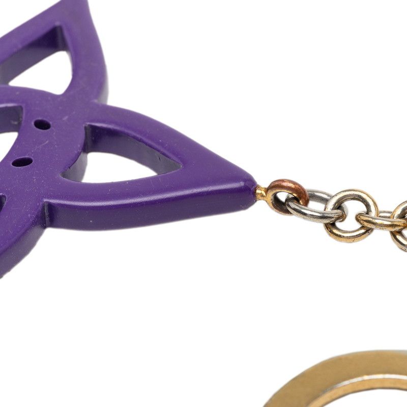 Louis Vuitton Bijou Sac Cosmic Blossom Charm Key Holder Gold Purple — view 3