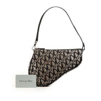 Dior Black Beige Canvas Leather Handbag — view 7