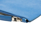 Prada Blue Saffiano Leather Clutch Bag — view 5