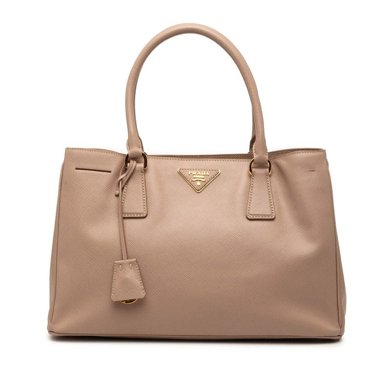 Prada Beige Saffiano Leather Tote Bag