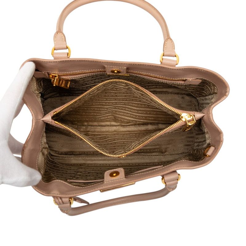 Prada Beige Saffiano Leather Tote Bag — view 4