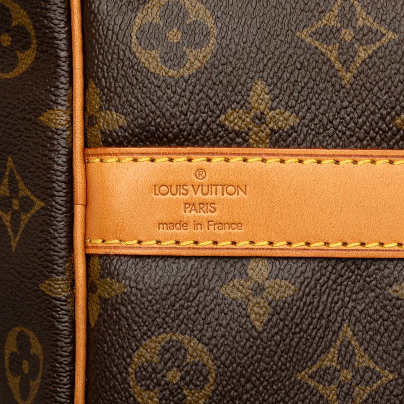 Louis Vuitton Monogram Keepall Bandouliere 50 Boston Bag 2-Way Brown Leather — view 5