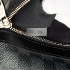 Louis Vuitton Graphite MM Crossbody Shoulder Bag Black Leather — view 7