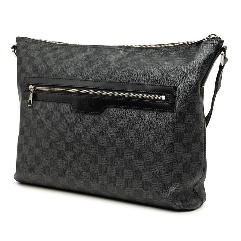 Louis Vuitton Graphite MM Crossbody Shoulder Bag Black Leather — view 2