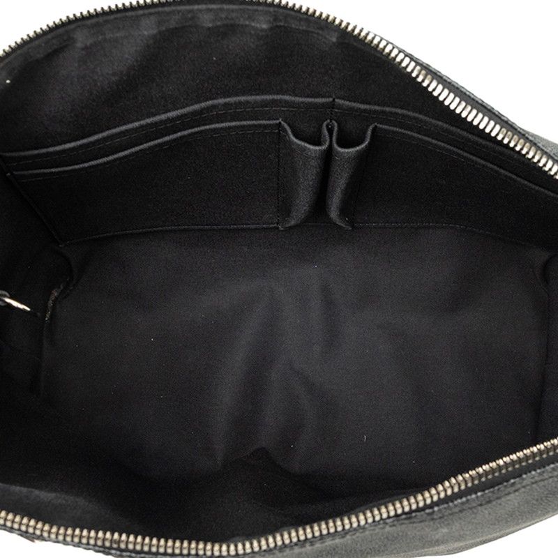 Louis Vuitton Graphite MM Crossbody Shoulder Bag Black Leather — view 5