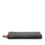 Louis Vuitton Wallet Navy Red Leather — view 3