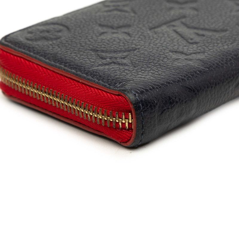 Louis Vuitton Wallet Navy Red Leather — view 4