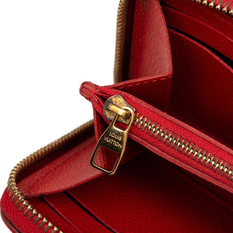 Louis Vuitton Wallet Navy Red Leather — view 7