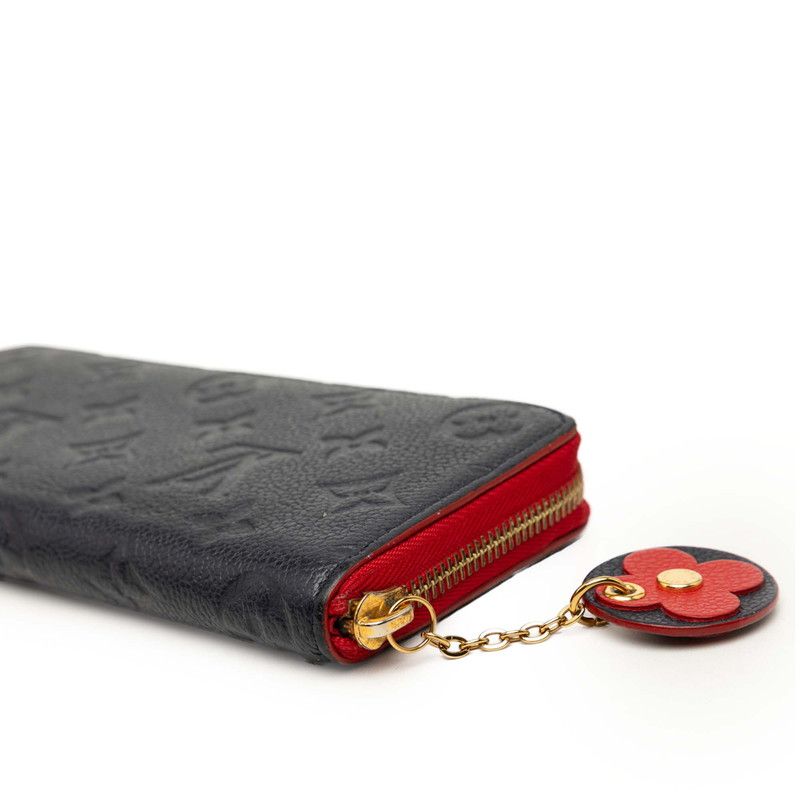 Louis Vuitton Wallet Navy Red Leather — view 5