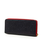 Louis Vuitton Wallet Navy Red Leather — view 2