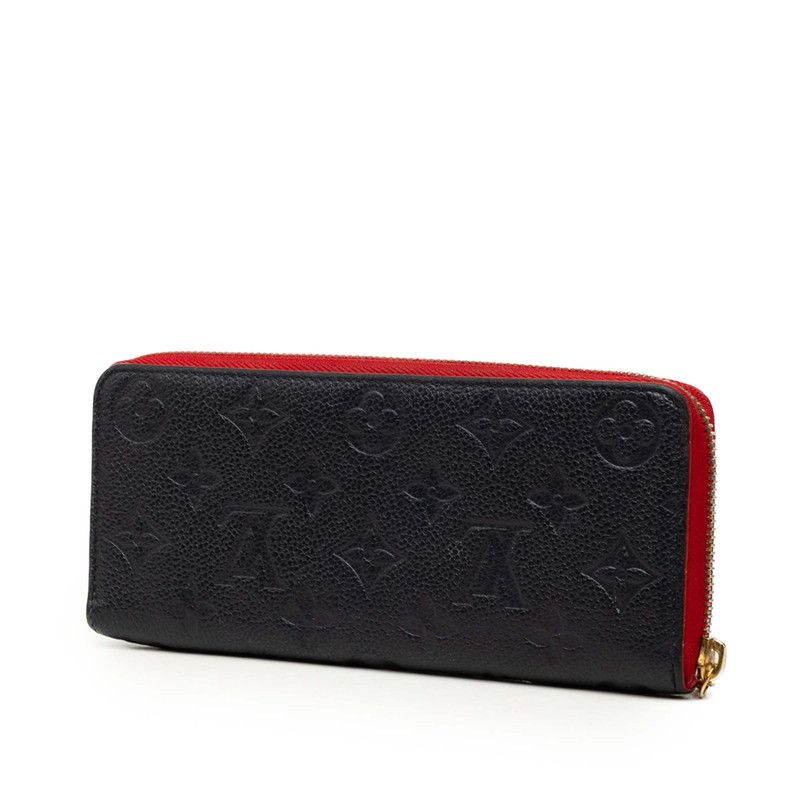 Louis Vuitton Wallet Navy Red Leather — view 2