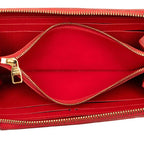 Louis Vuitton Wallet Navy Red Leather — view 6