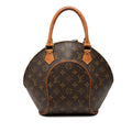 Louis Vuitton Monogram Ellipse PM Handbag Brown Leather