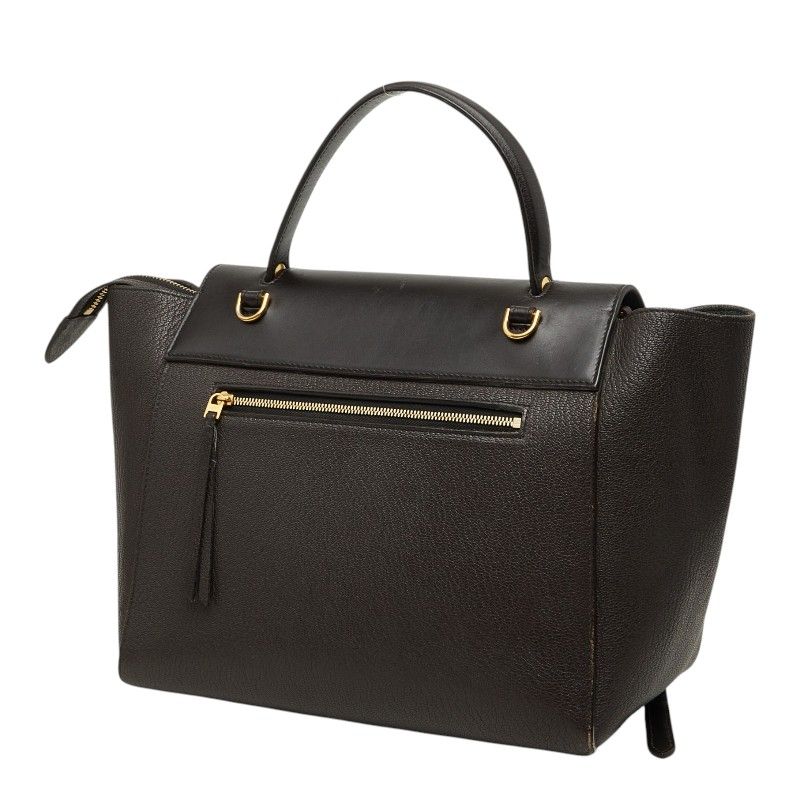Celine Belt Bag Mini 2-Way Dark Brown Leather — view 2