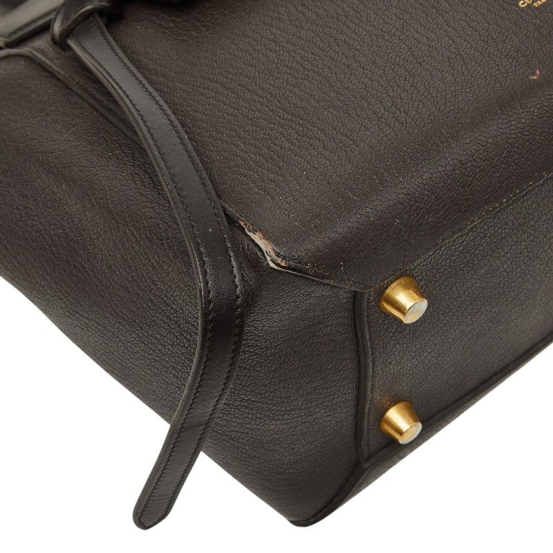 Celine Belt Bag Mini 2-Way Dark Brown Leather — view 6