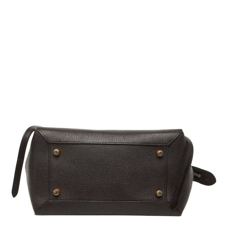 Celine Belt Bag Mini 2-Way Dark Brown Leather — view 3