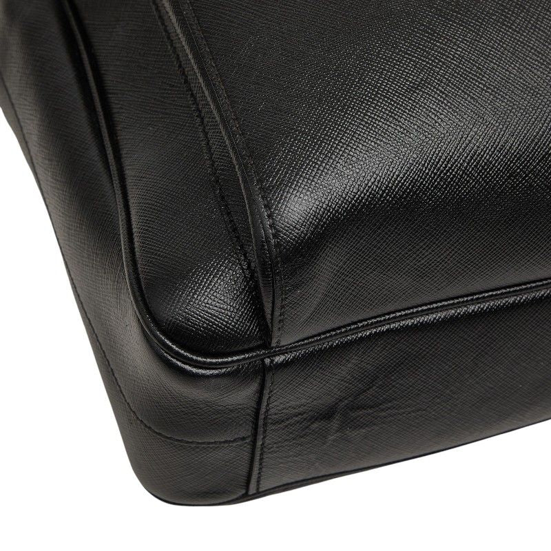 Prada Crossbody Carry on Shoulder Bag Black Saffiano Leather — view 5