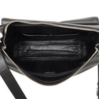 Prada Crossbody Carry on Shoulder Bag Black Saffiano Leather — view 8