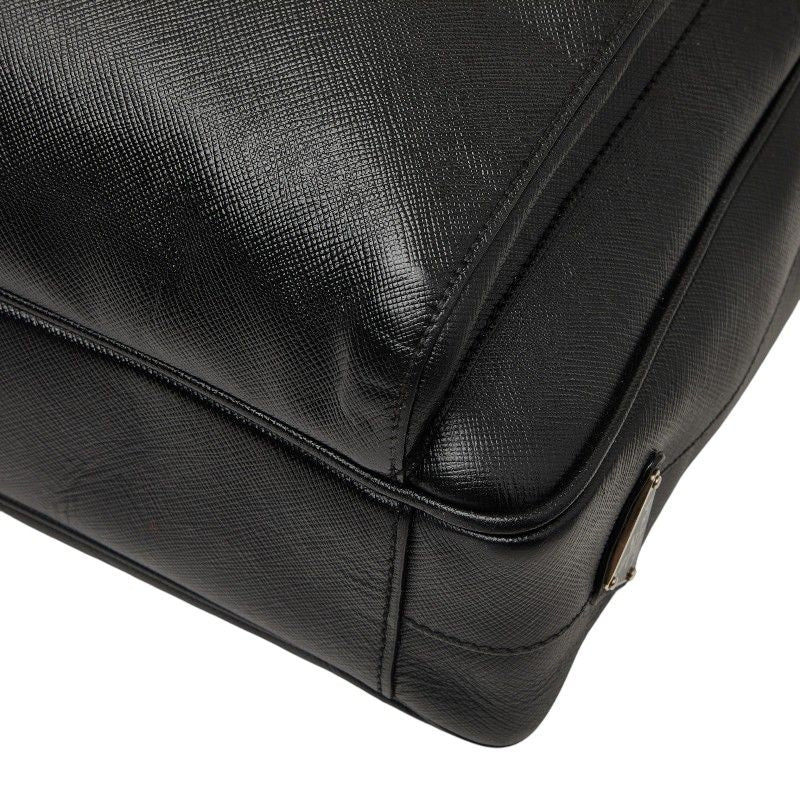 Prada Crossbody Carry on Shoulder Bag Black Saffiano Leather — view 4