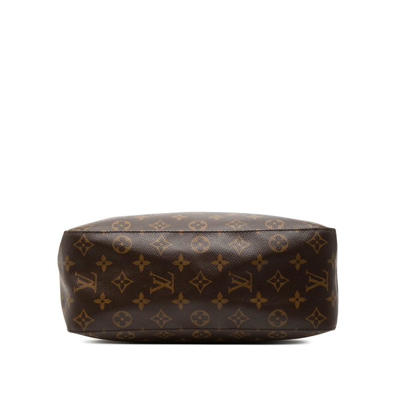 Louis Vuitton Monogram Looping GM Shoulder Bag Tote Brown Leather — view 3