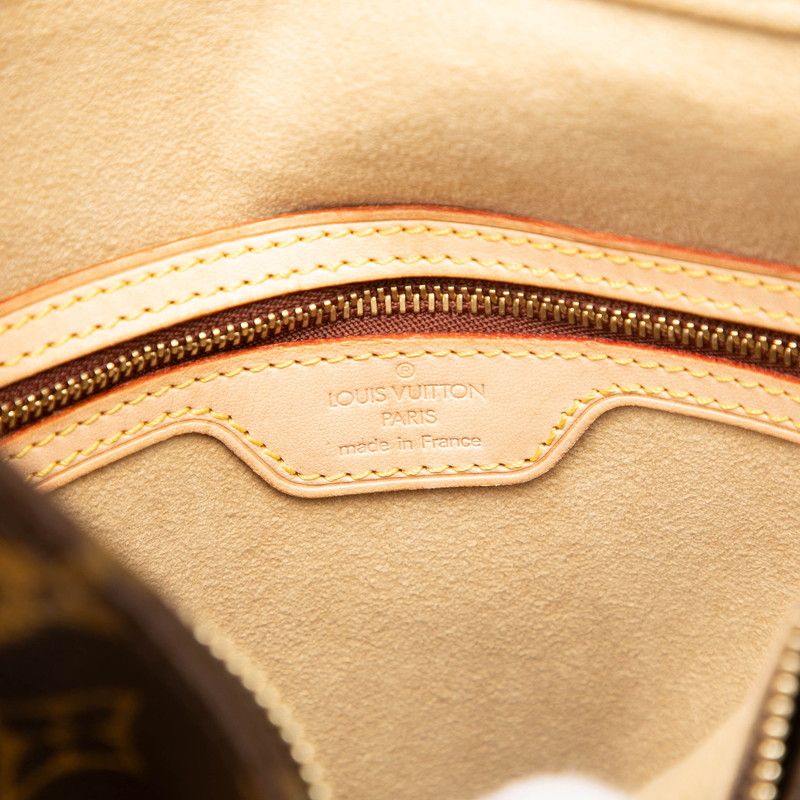 Louis Vuitton Monogram Looping GM Shoulder Bag Tote Brown Leather — view 7