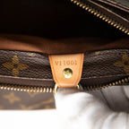 Louis Vuitton Monogram Cabas Piano Tote Shoulder Bag Brown Leather — view 5
