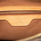 Louis Vuitton Monogram Cabas Piano Tote Shoulder Bag Brown Leather — view 6