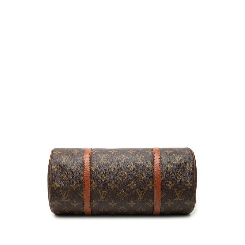 Louis Vuitton Monogram Papillon 30 Handbag Brown Leather — view 3