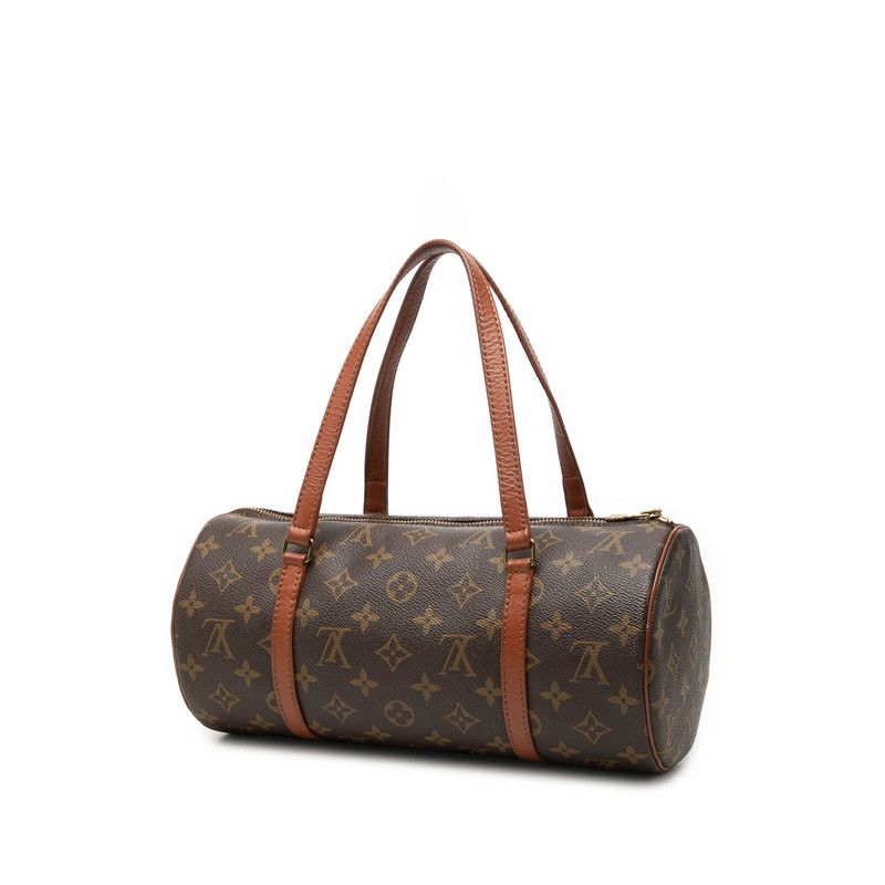 Louis Vuitton Monogram Papillon 30 Handbag Brown Leather — view 2