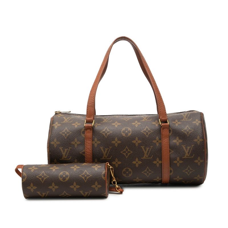 Louis Vuitton Monogram Papillon 30 Handbag Brown Leather — view 7