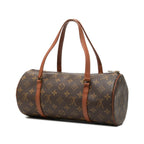 Louis Vuitton Monogram Papillon 30 Handbag Brown Leather — view 2