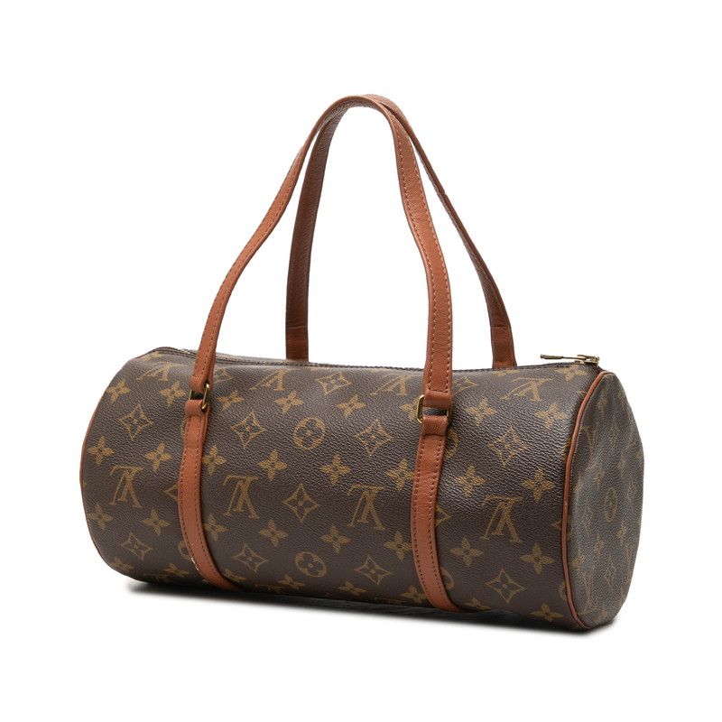 Louis Vuitton Monogram Papillon 30 Handbag Brown Leather — view 2