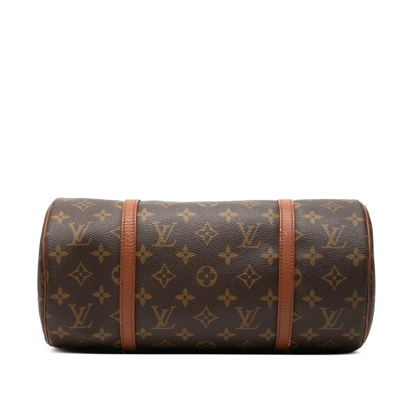 Louis Vuitton Monogram Papillon 30 Handbag Brown Leather — view 3