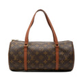 Louis Vuitton Monogram Papillon 30 Handbag Brown Leather