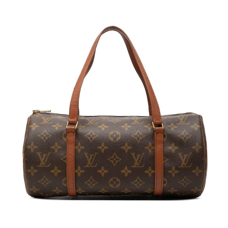 Louis Vuitton Monogram Papillon 30 Handbag Brown Leather