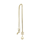 Chanel Necklace CC Logo Faux Pearl Gold — view 2