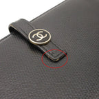 Chanel Wallet CC Logo Button Hook Black — view 8